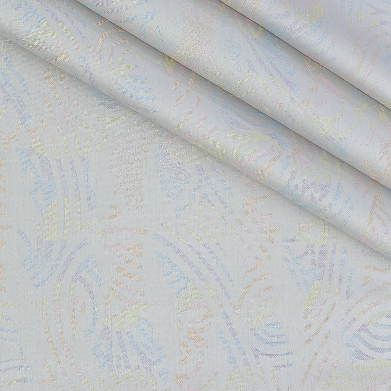 Shirt Fabric Soktas Finest 80s Giza Cotton Jacquard Colour Peach,Purple N Ash White